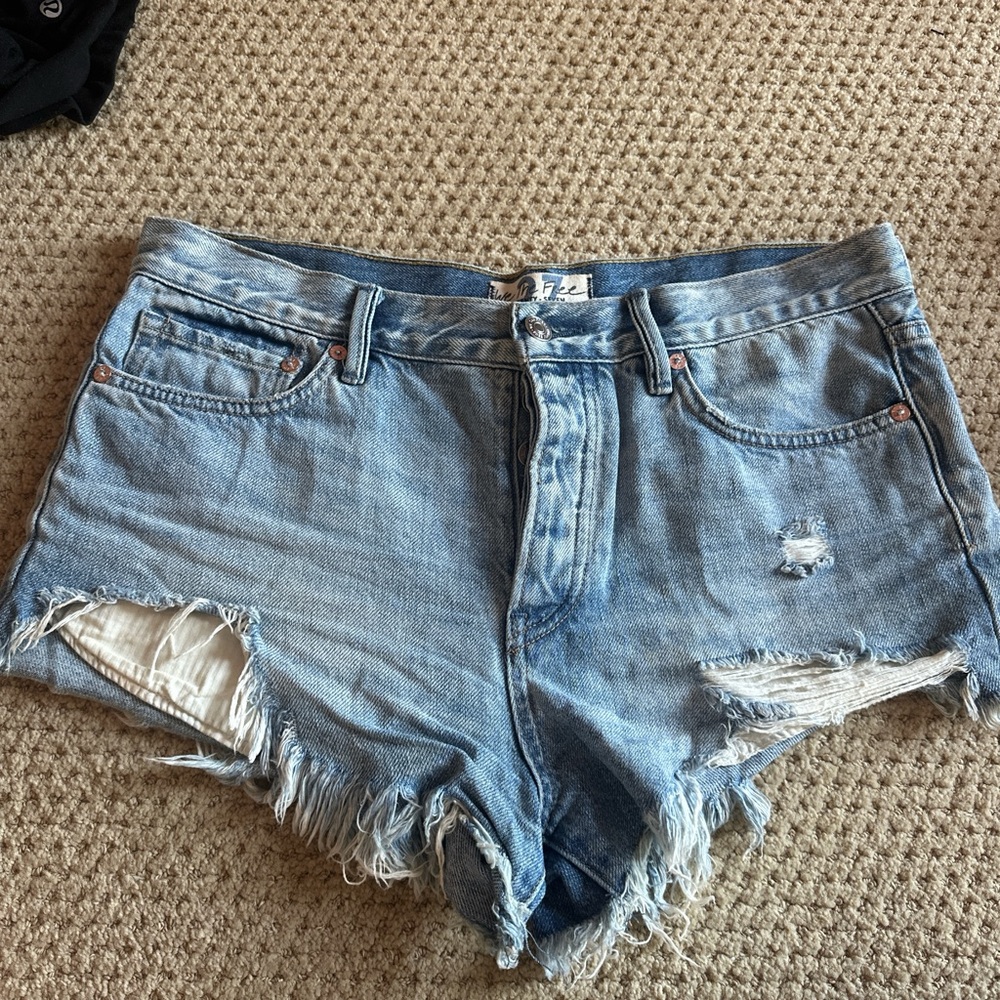 We the Free Light Denim Shorts